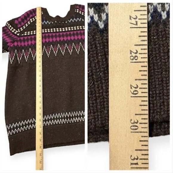 Junya Watanabe Comme des Garçons, Brown multi Jacquard Sweater, Fair Isle, Size - Picture 14 of 15